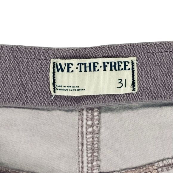 We The Free Flare Pants Womens 31 Lavender High Rise Corduroy Stretchy Side Zip - Picture 13 of 14